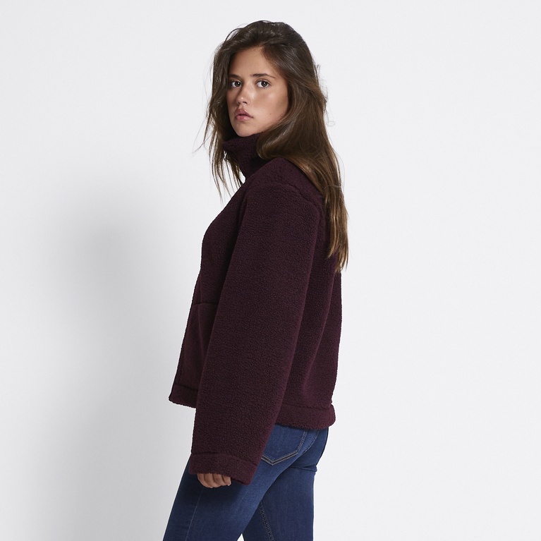 Pile jacket "Maxime" Burgundy